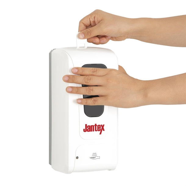 Jantex Automatic Spray Hand Soap and Sanitiser Dispenser 1Ltr