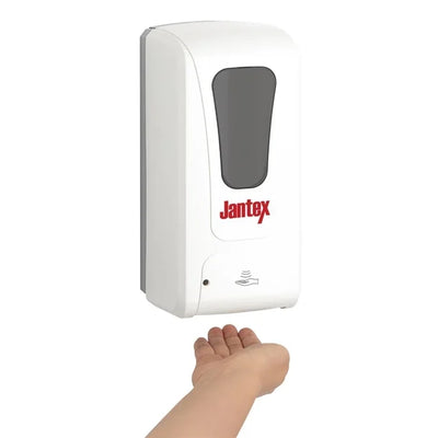 Jantex Automatic Spray Hand Soap and Sanitiser Dispenser 1Ltr