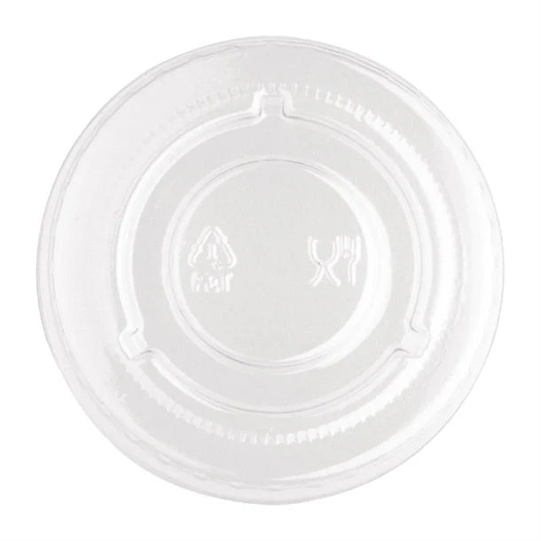 Fiesta PET Bagasse Cup Lids Clear (Pack of 1000)