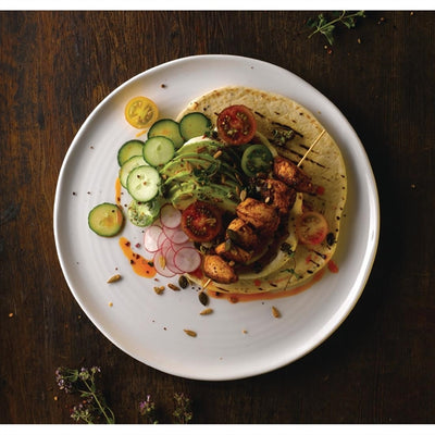 Dudson White Organic Coupe Flat Plate 317mm (Pack of 6)