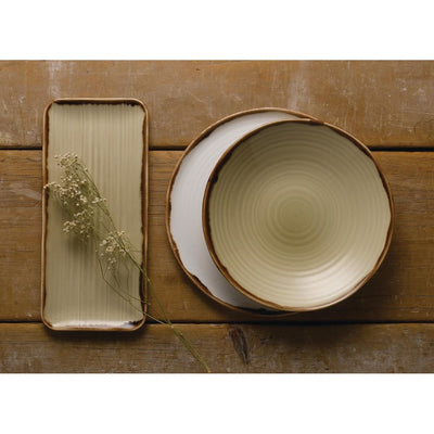 Dudson Harvest Linen Organic Coupe Rect Platter 349 x 158mm (Pack of 6)