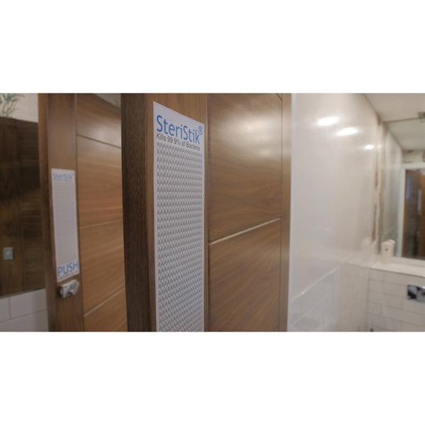 SteriStik Antibacterial Door Push 225x75mm (Pack of 10)