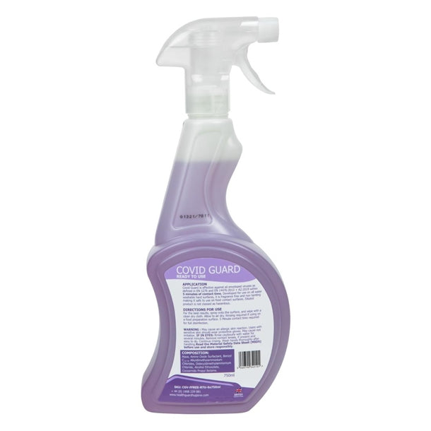 Covid Guard Virucidal Fragrance Free Sanitiser Spray 6 x 750ml