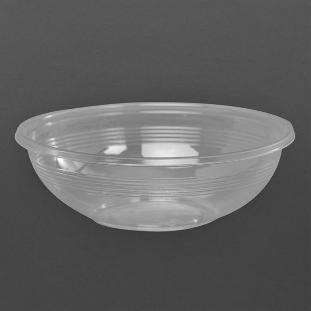 Vegware 185-Series Compostable Bon Appetit Wide PLA Salad Bowls 24oz (Pack of 300)