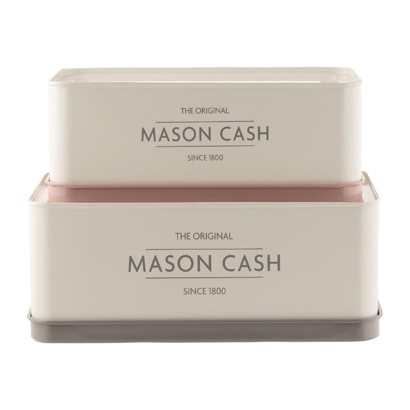 Mason & Cash Innovative Kitchen Set of 2 Rectangular Tins