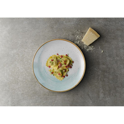 Churchill Stonecast Accents Evolve Coupe Plate Duck egg 219mm (Pack of 12)