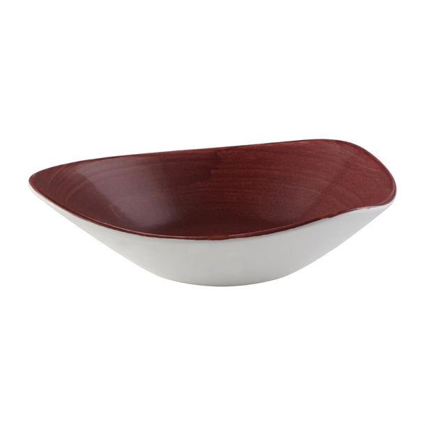 Churchill Stonecast Patina Lotus Bowl Red Rust 235mm (Pack of 12)