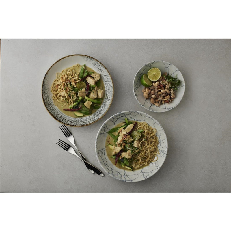 Churchill Studio Prints Homespun Accents Jasper Coupe Bowl Grey 184mm (Pack of 12)