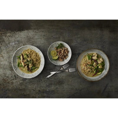 Churchill Studio Prints Homespun Accents Jasper Coupe Bowl Grey 184mm (Pack of 12)