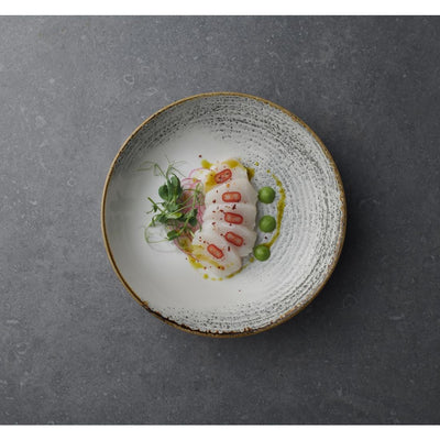 Churchill Studio Prints Homespun Accents Jasper Coupe Bowl Grey 184mm (Pack of 12)