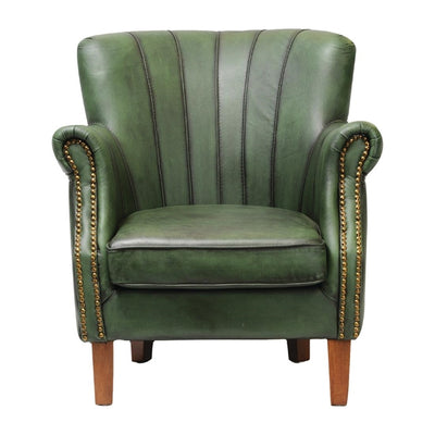 Lancaster Leather Chair Green