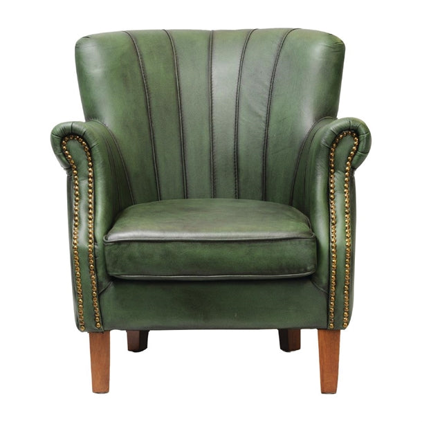 Lancaster Leather Chair Green