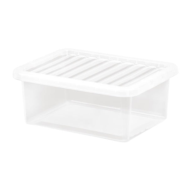 Wham Crystal Storage Box & Lid 17Ltr
