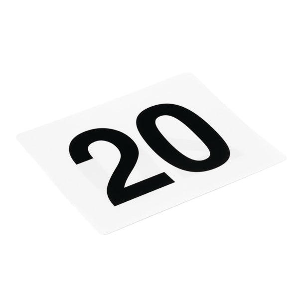 Plastic Table Numbers Inserts 1-25