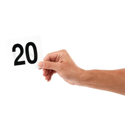 Plastic Table Numbers Inserts 1-25