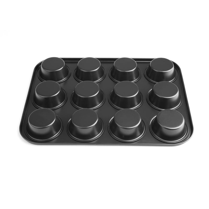 Vogue Carbon Steel Non-Stick Mini Muffin Tray 12 Cup