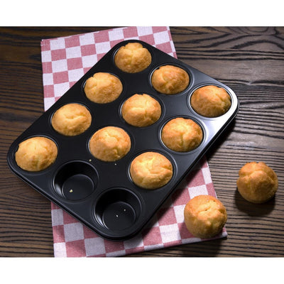 Vogue Carbon Steel Non-Stick Mini Muffin Tray 12 Cup