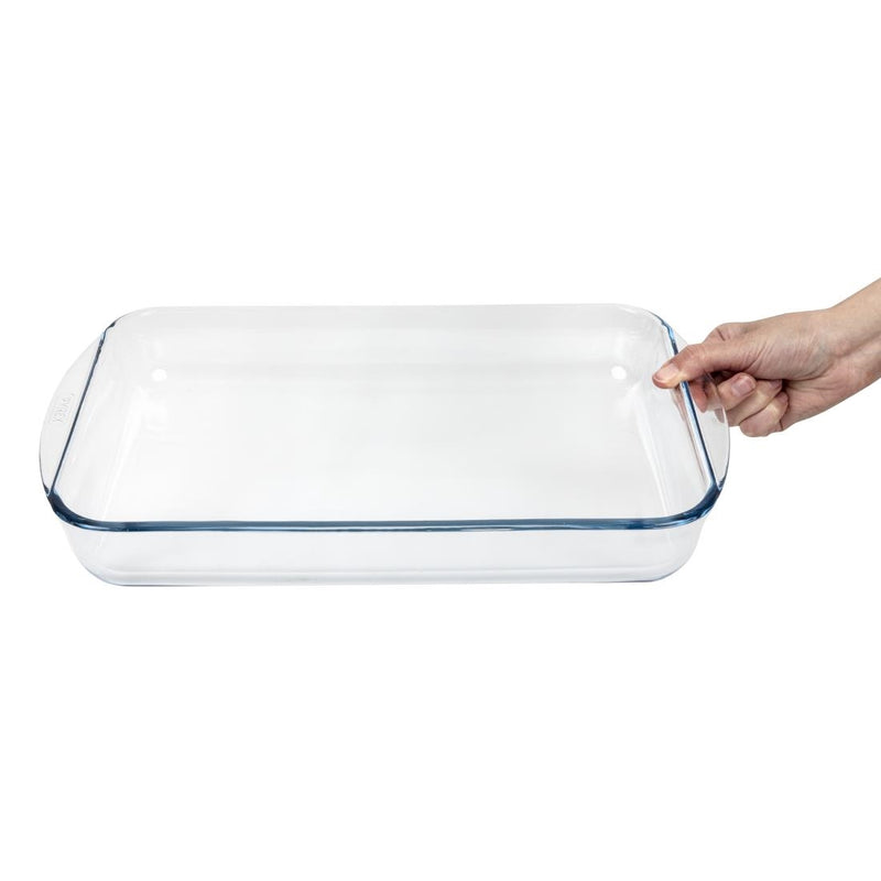 Pyrex Rectangular Glass Roaster Dish 400mm
