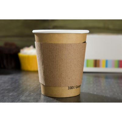 Corrugated Cup Sleeves for 8oz Cup (Pack of 1000)