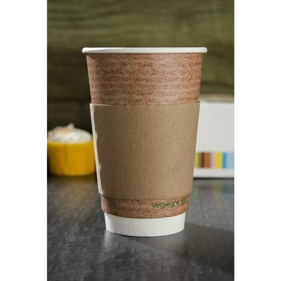 Corrugated Cup Sleeves for 12-16oz Cups (Pack of 1000)
