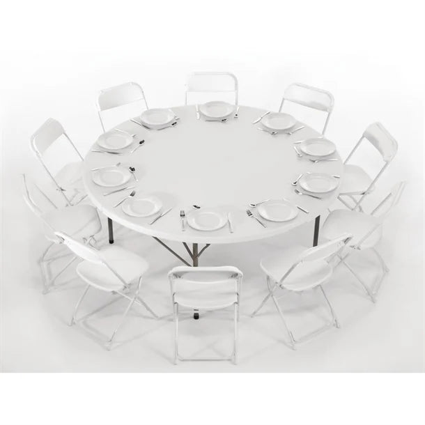 Bolero PP Folding Chairs White (Pack of 10)