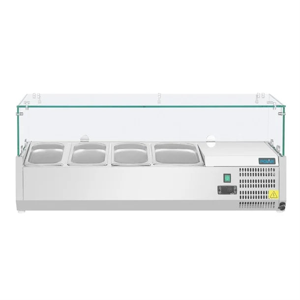 Polar G-Series Countertop Prep Fridge 3x 1-3GN & 1x 1-2GN