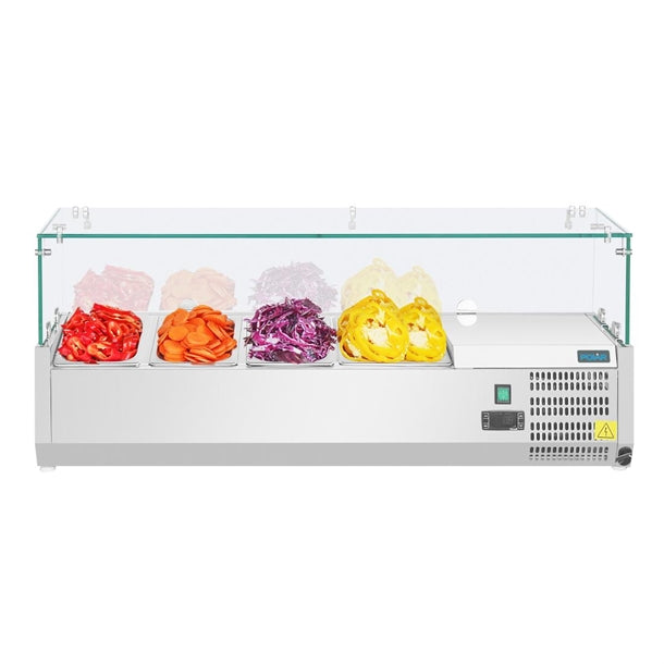 Polar G-Series Countertop Prep Fridge 3x 1-3GN & 1x 1-2GN