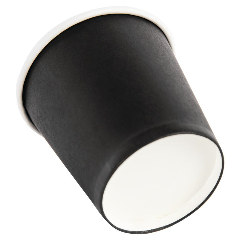 Fiesta Disposable Espresso Cups Single Wall Black 112ml - 4oz (Pack of 50)