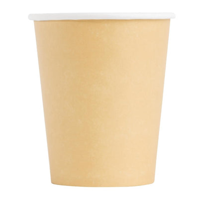 Fiesta Disposable Coffee Cups Single Wall Kraft 225ml - 8oz (Pack of 1000)