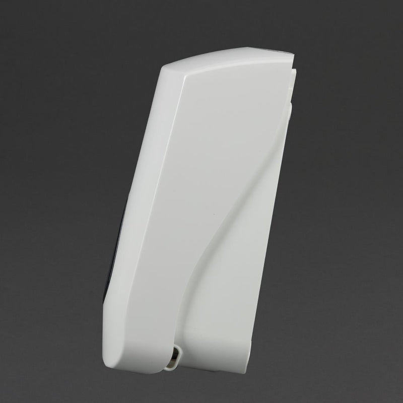 Jantex Manual Liquid Soap and Hand Sanitiser Dispenser 900ml White