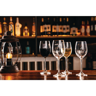 Olympia Modale Crystal Wine Glasses 395ml (Pack of 6)