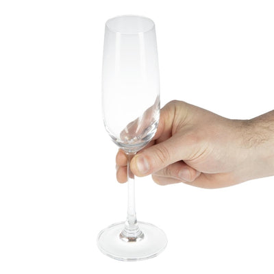 Olympia Modale Crystal Champagne Flutes 215ml (Pack of 6)