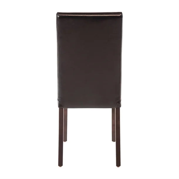 Bolero Faux Leather Dining Chair Black (Box 2)