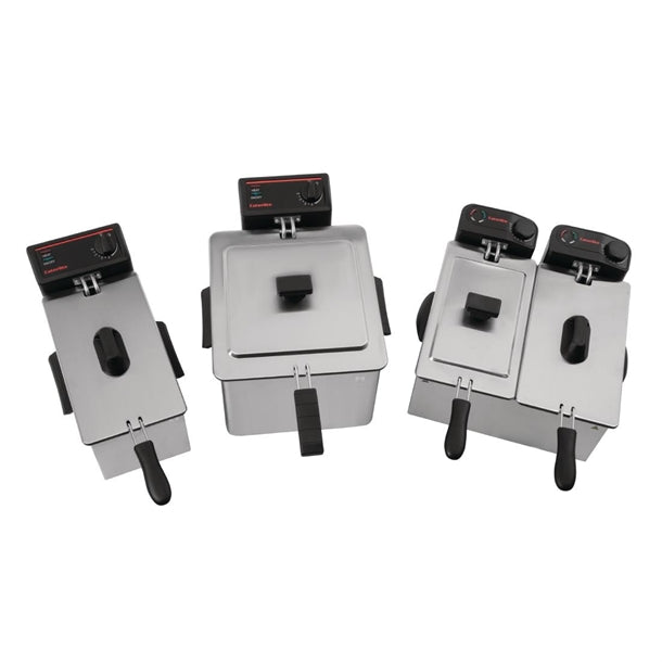 Caterlite Light Duty Single Tank Single Basket Countertop Electric Fryer 3kW