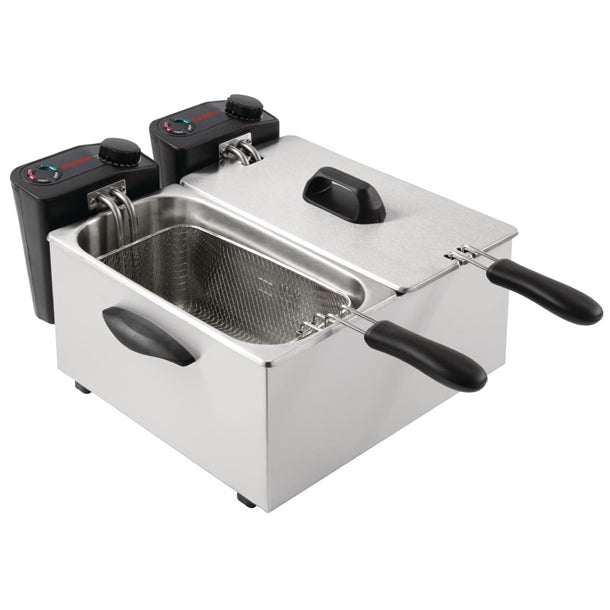 Caterlite Light Duty Twin Tank Twin Basket Electric Fryer 2x2kW