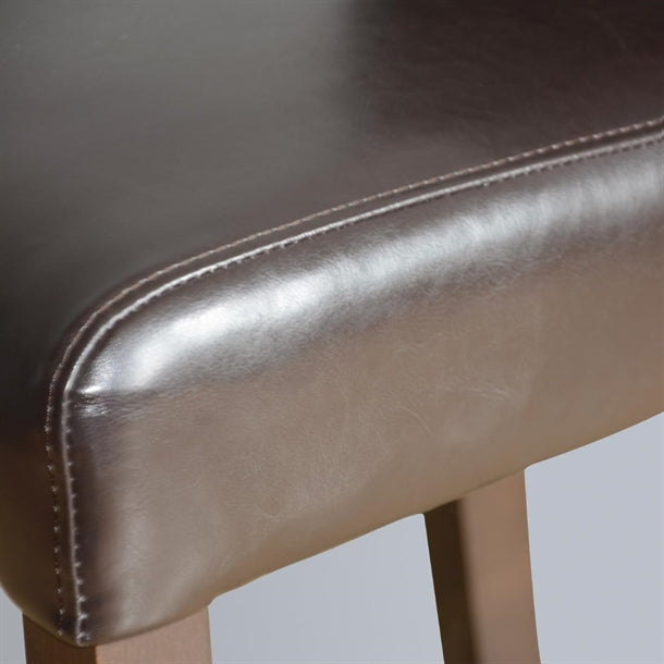 Bolero Faux Leather High Bar Stool Black (Single)