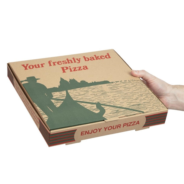 Compostable Printed Pizza Boxes 12" (Pack of 100)