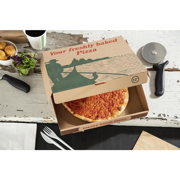 Compostable Printed Pizza Boxes 12" (Pack of 100)