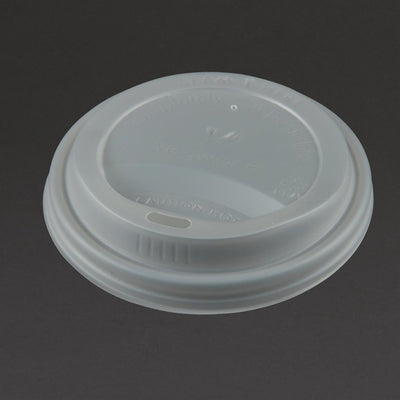 Vegware Compostable Coffee Cup Lids 340ml - 12oz and 455ml - 16oz (Pack of 1000)