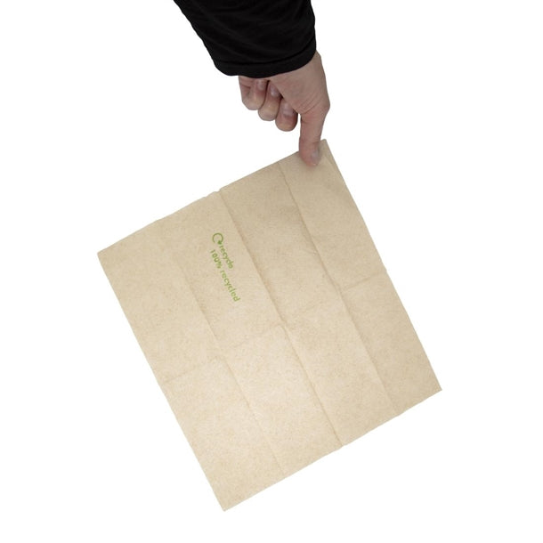 Compostable Kraft Lunch Napkins 320 x 300mm (Pack of 6000)