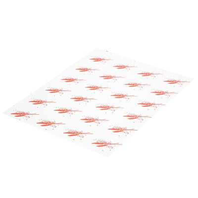 Burger Wrapping Paper Sheets Red 245 x 300mm (Pack of 1000)