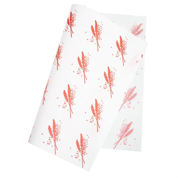 Burger Wrapping Paper Sheets Red 245 x 300mm (Pack of 1000)