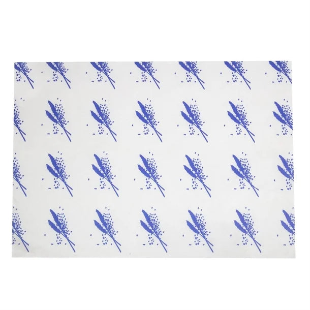 Burger Wrapping Paper Sheets Blue 245 x 300mm (Pack of 1000)