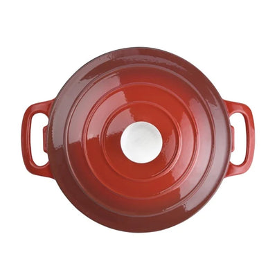 Vogue Red Round Casserole Dish 4Ltr