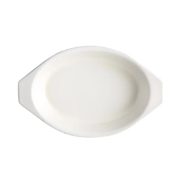 Vogue Orange Oval Cast Iron Gratin 650ml