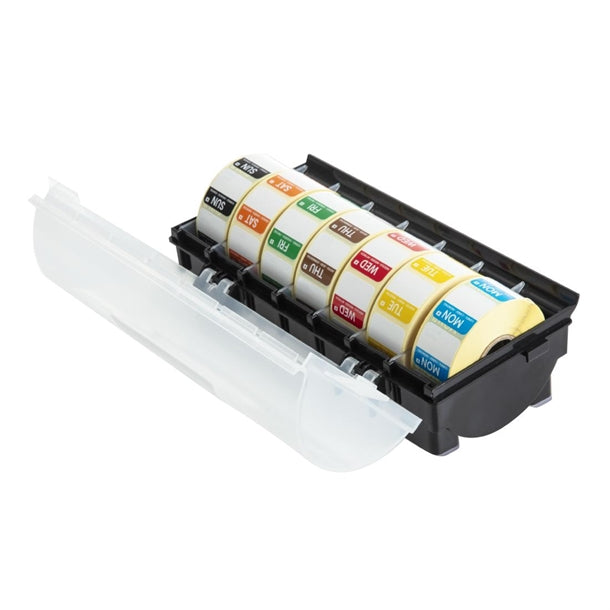 Vogue Removable Colour Coded Food Labels with 1" Dispenser