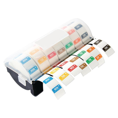 Dissolvable Colour Coded Food Label Starter kit with 1" Dispenser