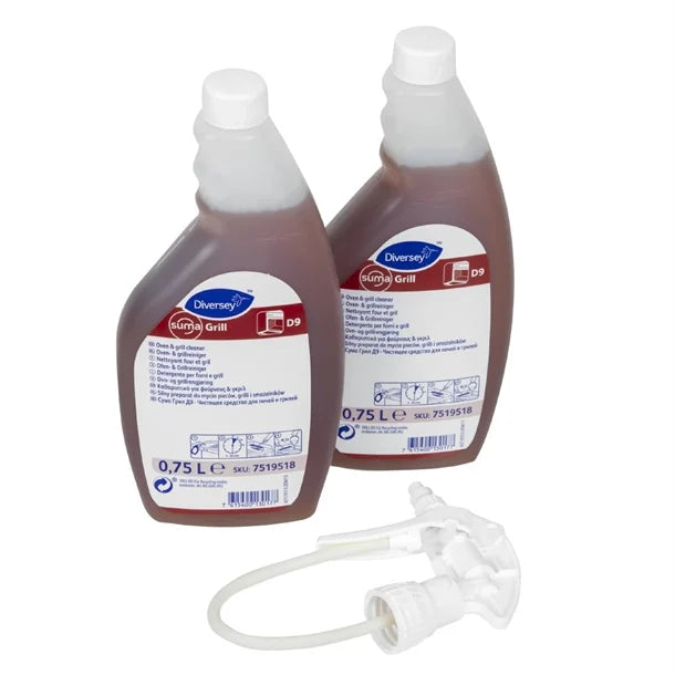 Suma Grill D9 Grill and Oven Cleaner Ready To Use 750ml (2 Pack)