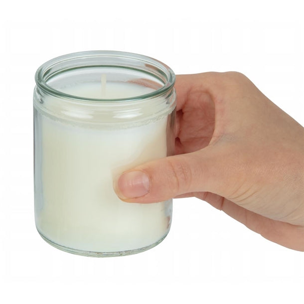 Star Light Clear Glass Candle Jars (Pack of 8)