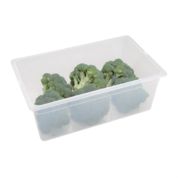 Vogue Polypropylene 1-1 Gastronorm Container with Lid 200mm (Pack of 2)